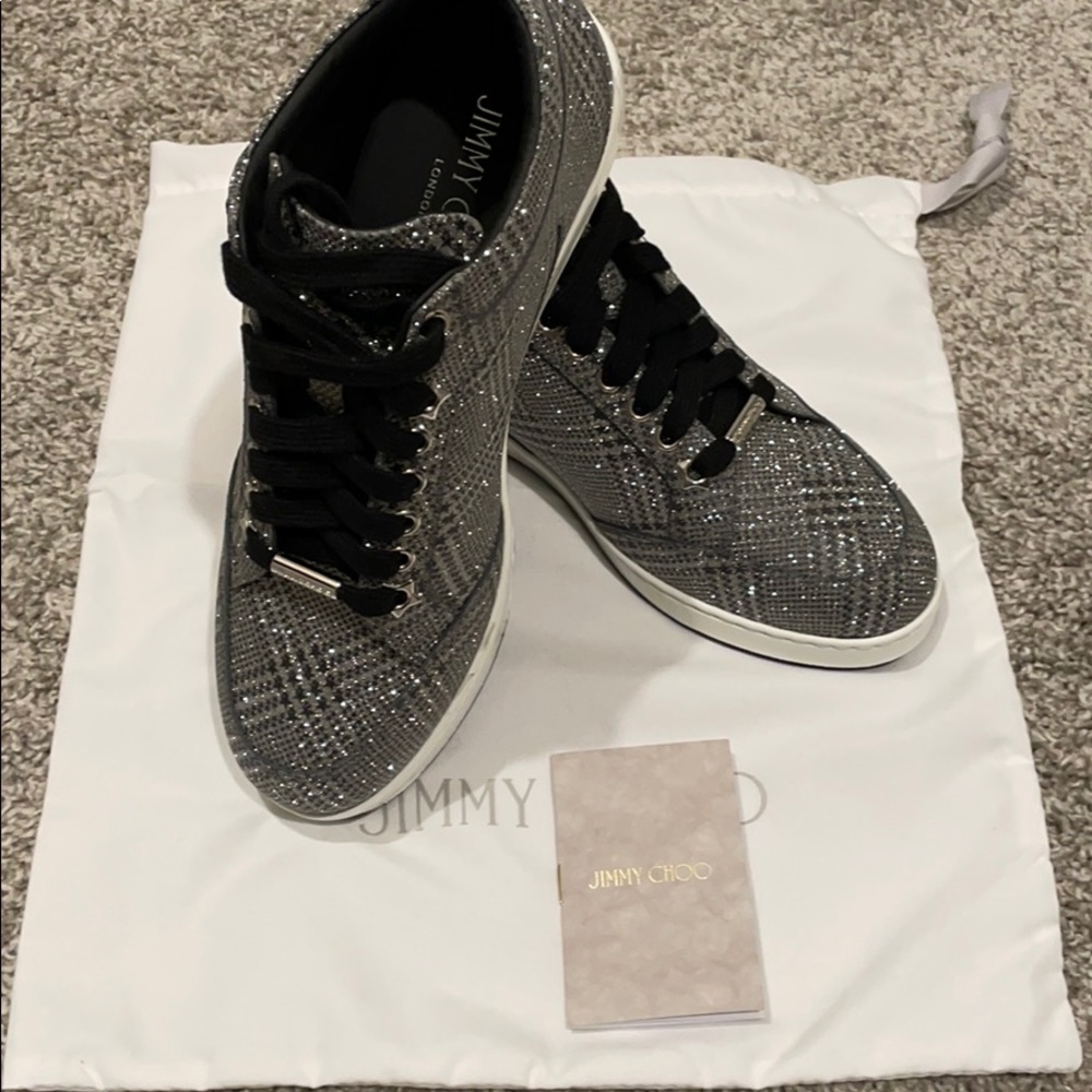 Jimmy Choo Miami-prince of star glitter sneakers